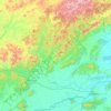 Топографическая карта Хабаровский район, высота, рельеф