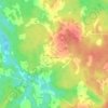 Топографическая карта Крючково, высота, рельеф