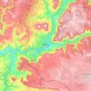 Топографическая карта Millau, высота, рельеф