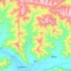 Топографическая карта 雪乡, высота, рельеф