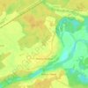 Топографическая карта Мосты Правые, высота, рельеф