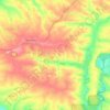 Топографическая карта Маломихайлівська сільська громада, высота, рельеф