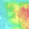 Топографическая карта Чепелево, высота, рельеф
