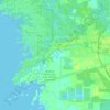 Топографическая карта Yankeetown, высота, рельеф