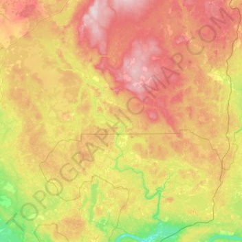 Топографическая карта Важинка, высота, рельеф