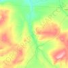 Топографическая карта Кенжалы, высота, рельеф