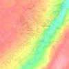 Топографическая карта Костанай, высота, рельеф