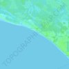 Топографическая карта Mexico Beach, высота, рельеф