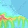 Топографическая карта Waimanalo Beach, высота, рельеф