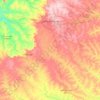 Топографическая карта Campo Grande, высота, рельеф