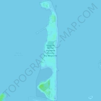 Топографическая карта Fleming Key, высота, рельеф