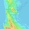 Топографическая карта South San Francisco, высота, рельеф