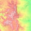 Топографическая карта Colorado, высота, рельеф