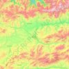 Топографическая карта Байбурт, высота, рельеф