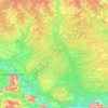 Топографическая карта городской округ Бор, высота, рельеф