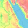 Топографическая карта Red Sea, высота, рельеф