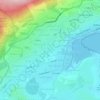 Топографическая карта Almirante Brown, высота, рельеф