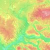 Топографическая карта Центральное сельское поселение, высота, рельеф