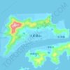 Топографическая карта 小长涂山, высота, рельеф