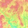 Топографическая карта Сырокоренское сельское поселение, высота, рельеф