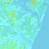 Топографическая карта Araquari, высота, рельеф