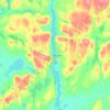Топографическая карта Lac Antiquois, высота, рельеф