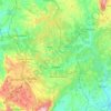 Топографическая карта Ourém, высота, рельеф