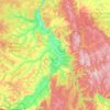 Топографическая карта Сухобузимский район, высота, рельеф