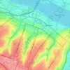 Топографическая карта Центральный район, высота, рельеф