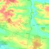 Топографическая карта Іваничівська селищна громада, высота, рельеф