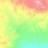 Топографическая карта Оркенский сельский округ, высота, рельеф
