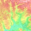 Топографическая карта Вознесенский муниципальный округ, высота, рельеф