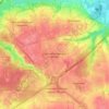 Топографическая карта район Орехово-Борисово Южное, высота, рельеф