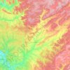Топографическая карта Эхирит-Булагатский район, высота, рельеф