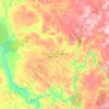 Топографическая карта Центральносибирский заповедник, высота, рельеф