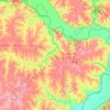 Топографическая карта Doniphan County, высота, рельеф