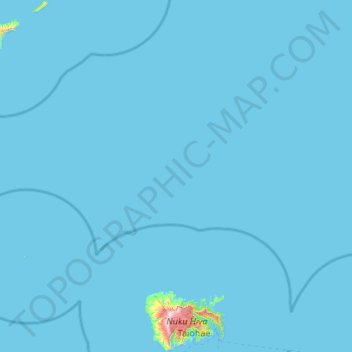 Топографическая карта Taiohae, высота, рельеф