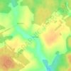Топографическая карта Кошелево, высота, рельеф
