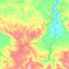 Топографическая карта Lares, высота, рельеф
