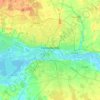 Топографическая карта Калининград, высота, рельеф