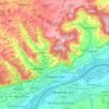 Топографическая карта Simbach, высота, рельеф