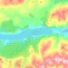 Топографическая карта Loch Rannoch, высота, рельеф