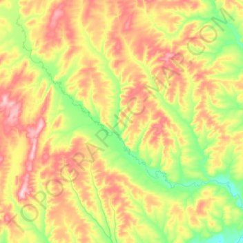 Топографическая карта Суринда, высота, рельеф