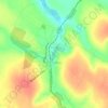 Топографическая карта Островец, высота, рельеф