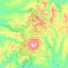 Топографическая карта Mount Saint Helens National Volcanic Monument, высота, рельеф