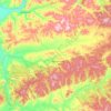Топографическая карта Мухоршибирский район, высота, рельеф
