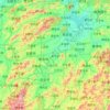 Топографическая карта 赣江, высота, рельеф
