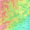 Топографическая карта 北川羌族自治县, высота, рельеф