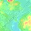 Топографическая карта Полярные Зори, высота, рельеф