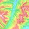 Топографическая карта Cossano Belbo, высота, рельеф